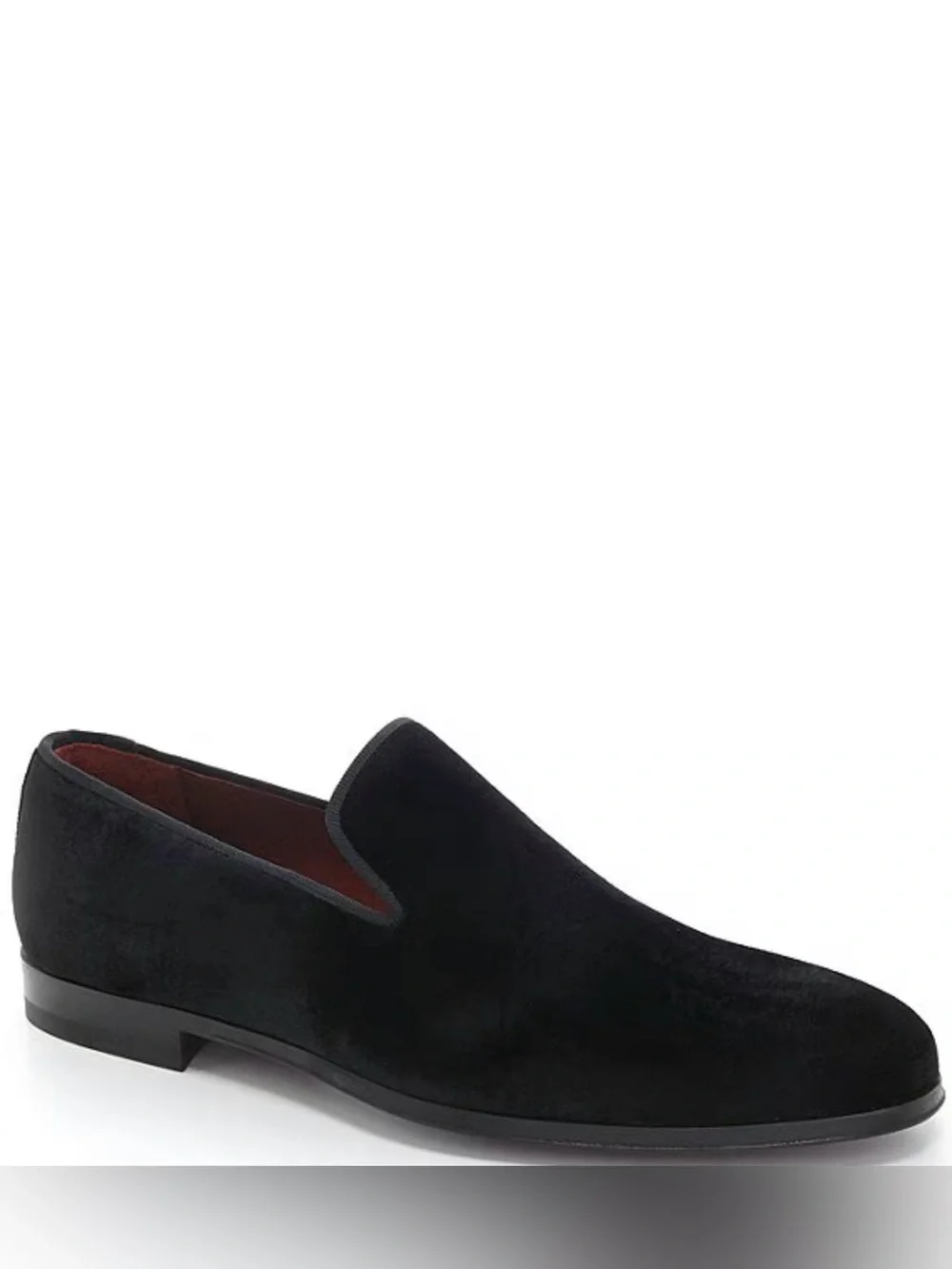 Magnanni Men's Dorio Venetian Velvet Grosgrain Piping Slip-On Loafers EUC 10